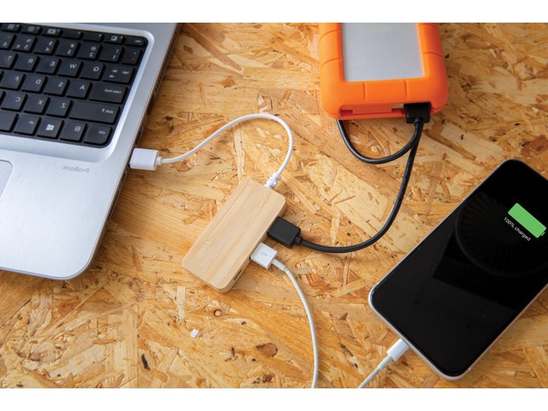 Bamboo hub met type C Bamboo hub met type C