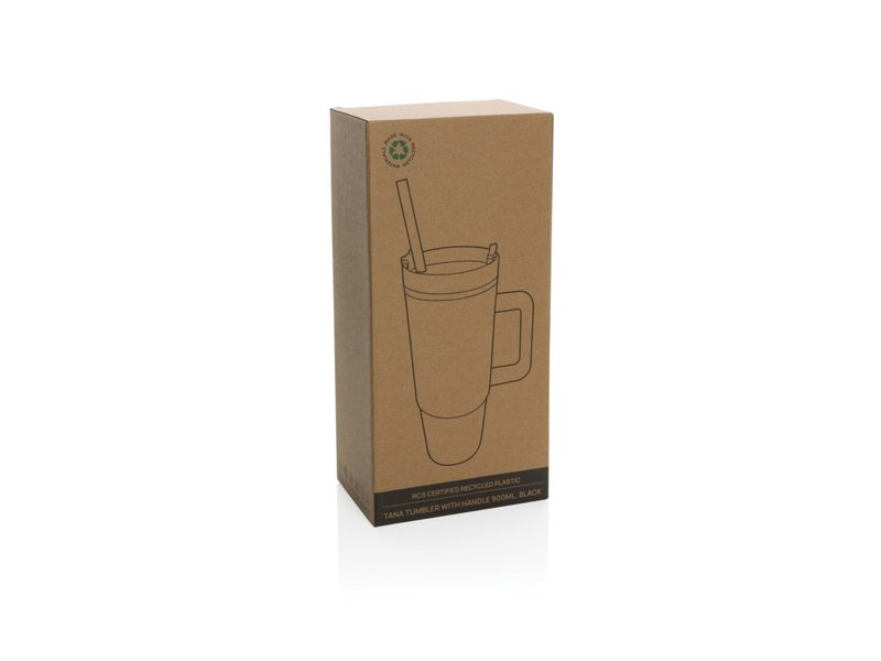 Tana Gerecyclede Plastic Tumbler met Handvat 900 ml - Duurzame Drinkfles | Totziens Promotions Tana Gerecyclede Plastic Tumbler met Handvat 900 ml - Duurzame Drinkfles | Totziens Promotions