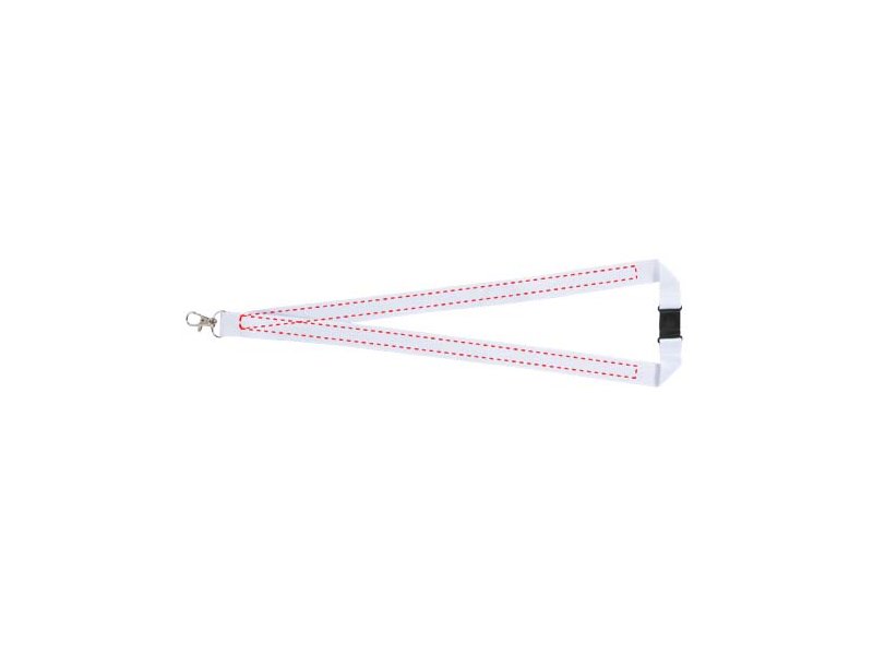 Lago lanyard met veiligheidssluiting
