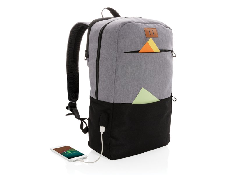 Modern 15.6" USB & RFID laptop rugzak PVC vrij Modern 15.6" USB & RFID laptop rugzak PVC vrij