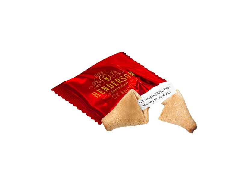 Gelukskoekje in folie