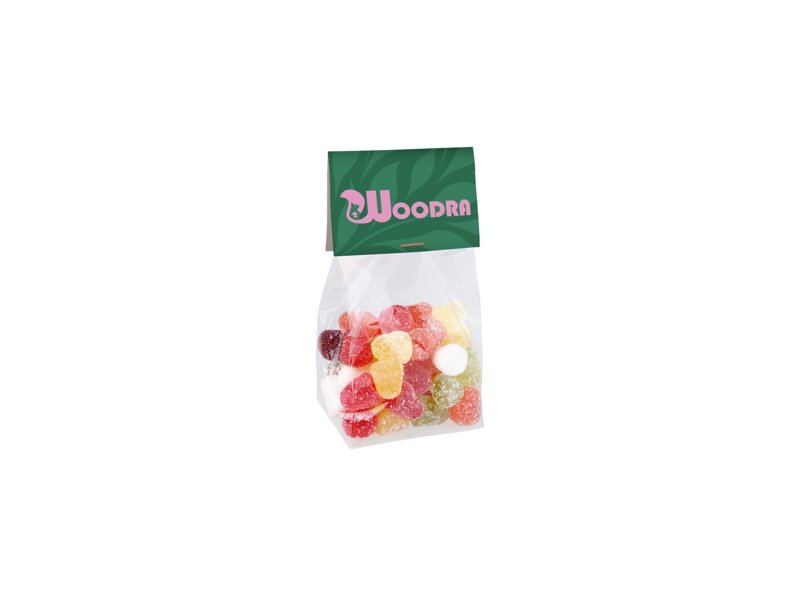 Blokzakje kopkaartje 100 gram snoep