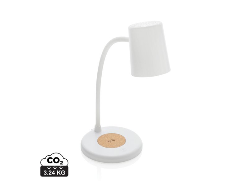 Zenara RCS 15W draadloze bureaulamp van gerecycled plastic Zenara RCS 15W draadloze bureaulamp van gerecycled plastic