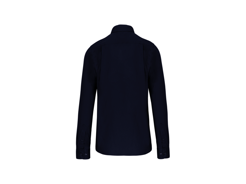 Kariban Heren poplin overhemd lange mouwen