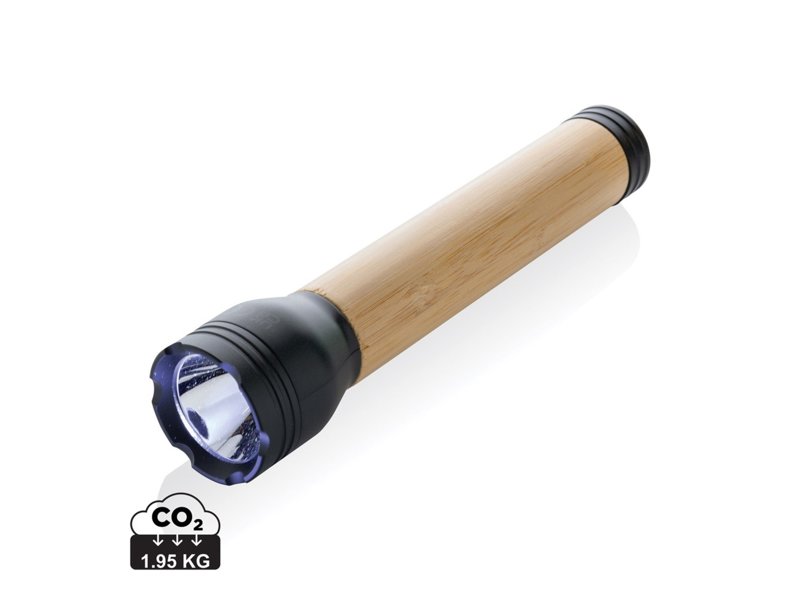 Lucid 5W zaklamp van RCS gerecycled plastic en bamboe