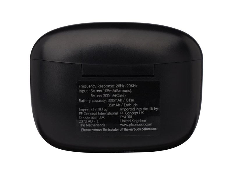 Essos 2.0 True Wireless automatisch koppelende oordopjes met houder Essos 2.0 True Wireless automatisch koppelende oordopjes met houder