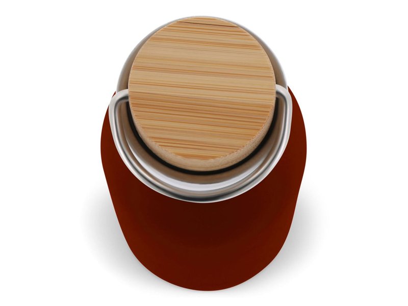 Thermo fles met bamboe deksel 500ml