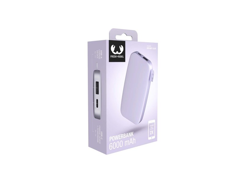 Fresh 'n Rebel Powerbank 6000 mAh USB-C Fresh 'n Rebel Powerbank 6000 mAh USB-C