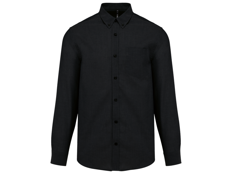 Kariban Heren oxford overhemd lange mouwen