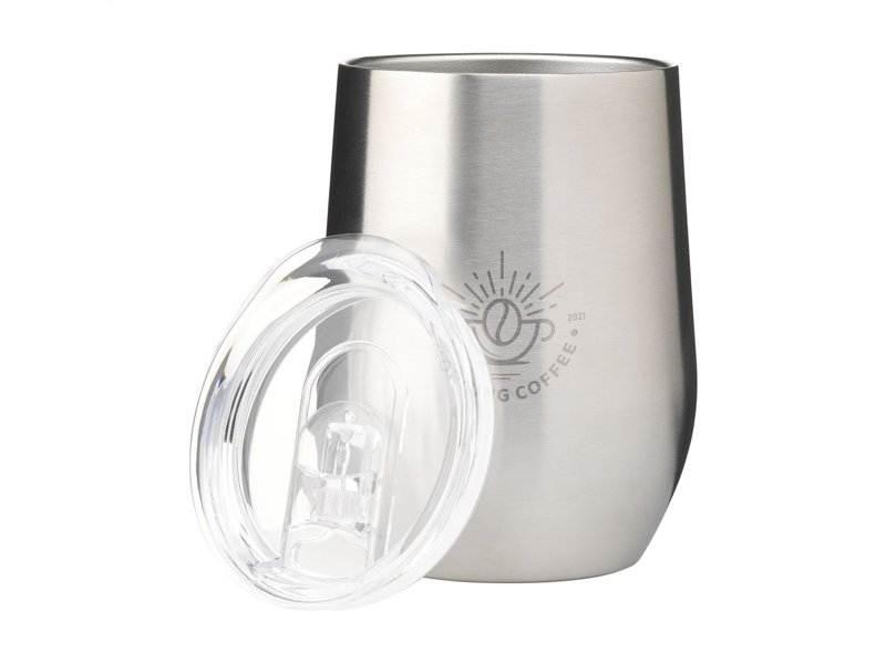 Huevo RCS Recycled Steel Cup 350 ml thermobeker Huevo RCS Recycled Steel Cup 350 ml thermobeker