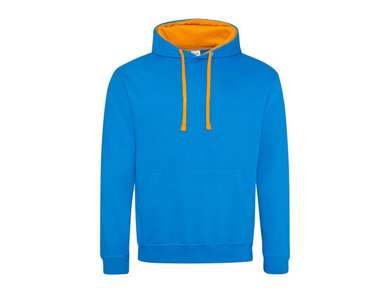 Hooded sweater met kleurige accenten, goedkoop bedrukken van sweaters Hooded sweater met kleurige accenten, goedkoop bedrukken van sweaters