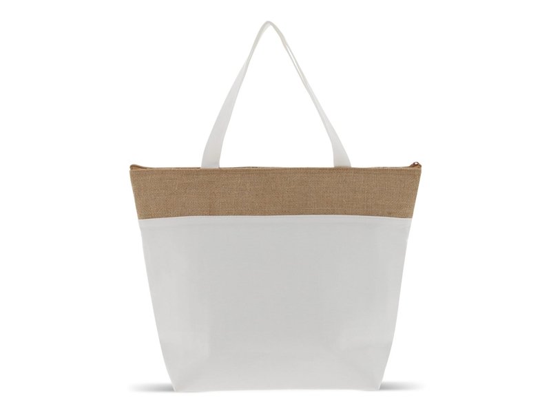 Strandkoelerzak Katoen/jute 42x10x30cm Strandkoelerzak Katoen/jute 42x10x30cm