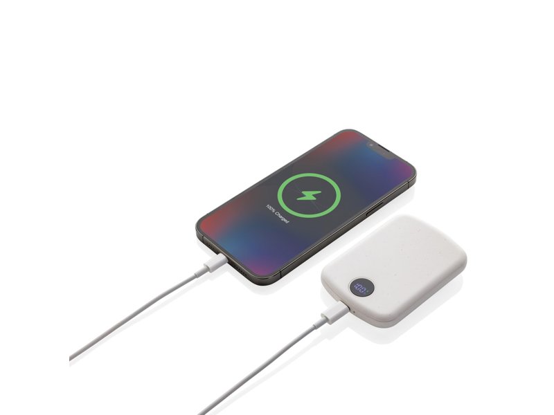 MagBoost gerecycled plastic 5000 mah magnetische powerbank