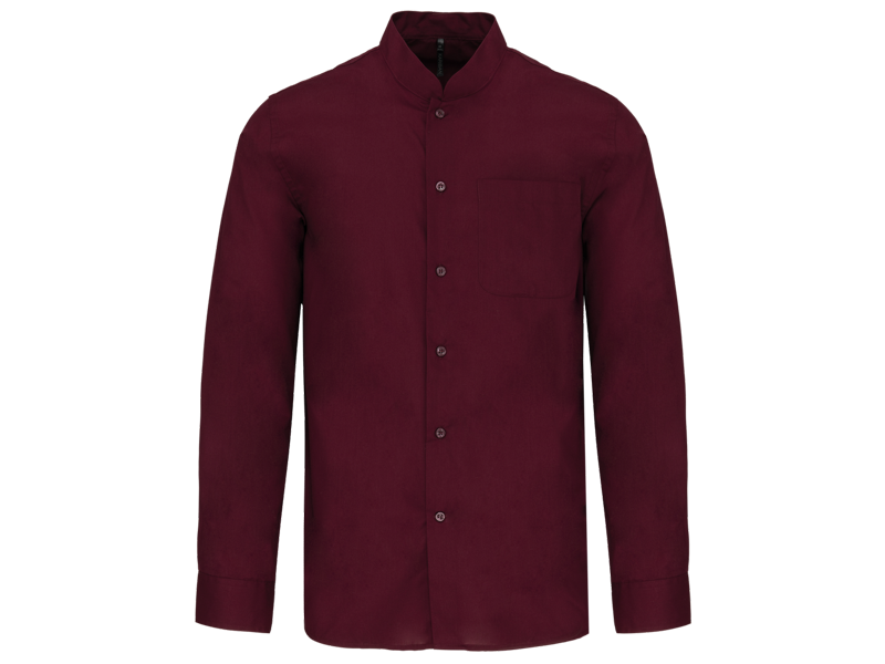 Kariban Herenoverhemd met "Mao" kraag lange mouwen Kariban Herenoverhemd met "Mao" kraag lange mouwen
