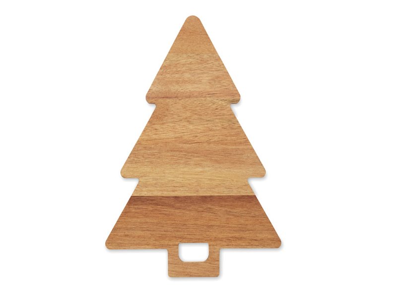 Acacia serveerplank kerstboom