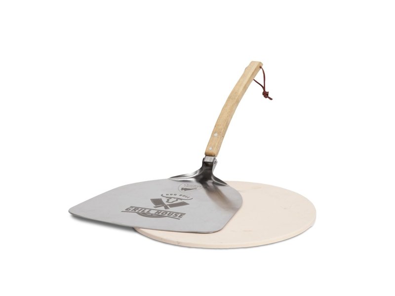 Orrefors Hunting pizzasteen met pizzaschep Orrefors Hunting pizzasteen met pizzaschep