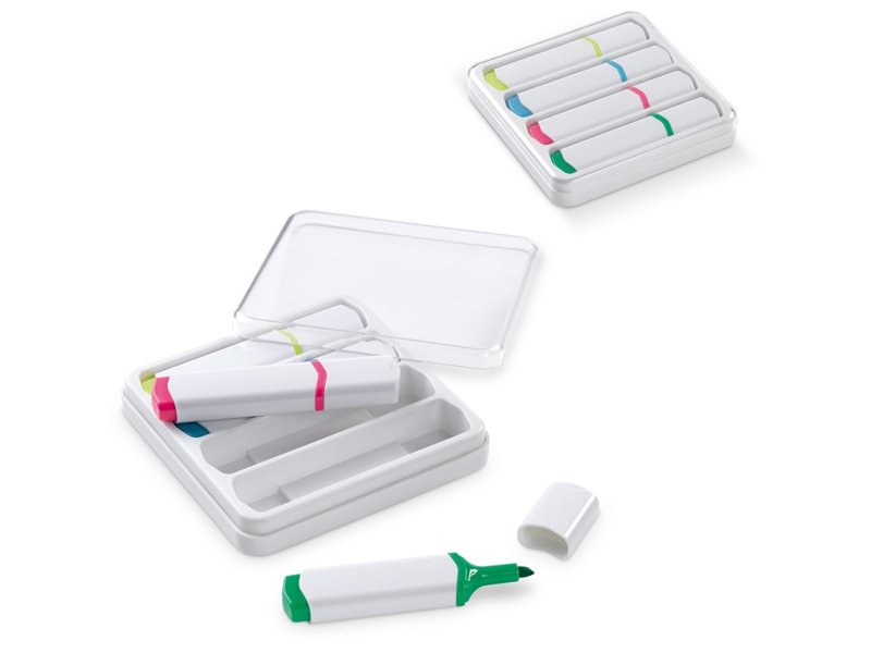 Tekstmarkers set van 4 Tekstmarkers set van 4