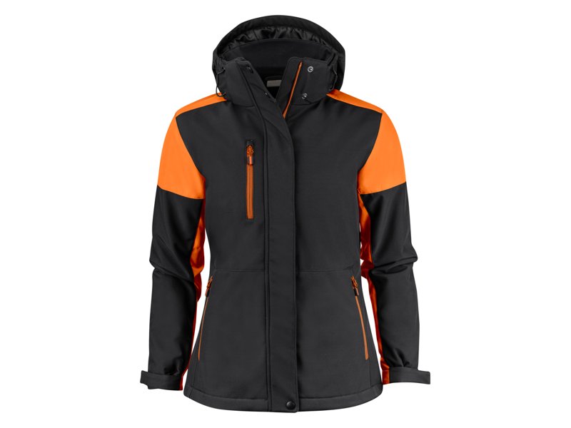 Printer Prime padded softshell damesjas