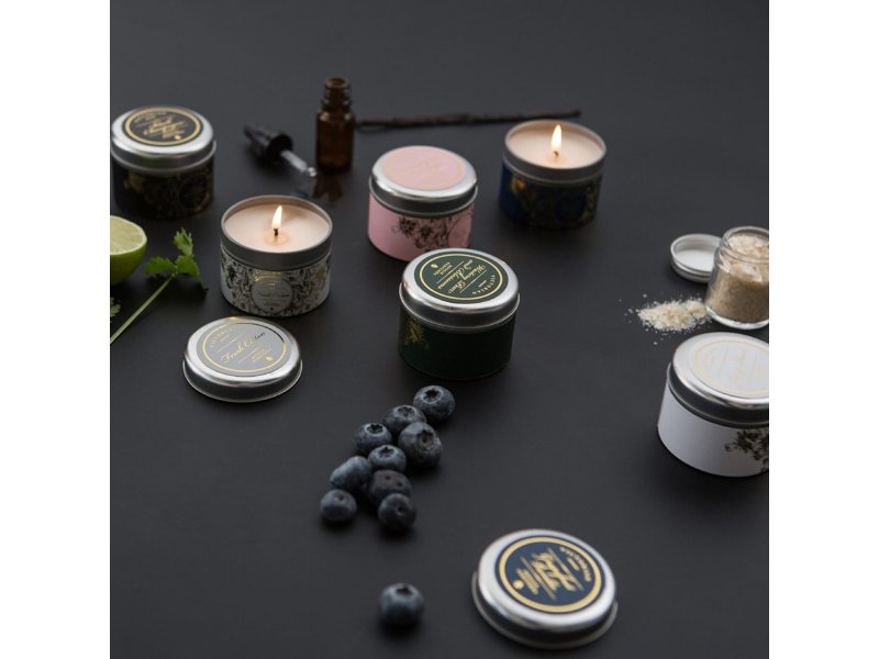 Victorian Sense Tinbox Black Jasmine geurkaars