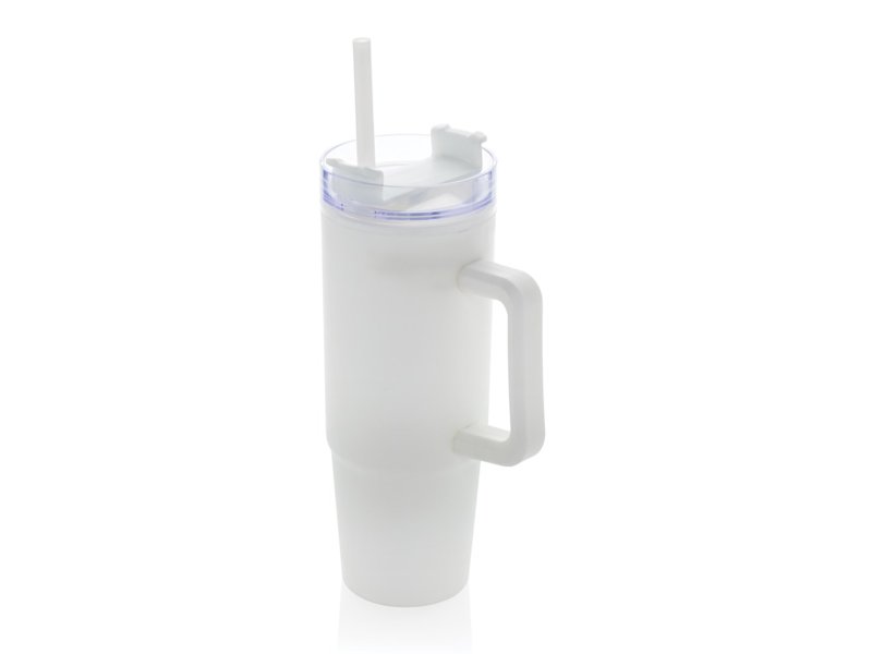 Tana Gerecyclede Plastic Tumbler met Handvat 900 ml - Duurzame Drinkfles | Totziens Promotions Tana Gerecyclede Plastic Tumbler met Handvat 900 ml - Duurzame Drinkfles | Totziens Promotions