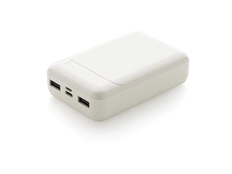 RCS standaard recycled plastic 10.000 mAh powerbank
