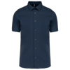 Kariban Heren stretch overhemd korte mouwen