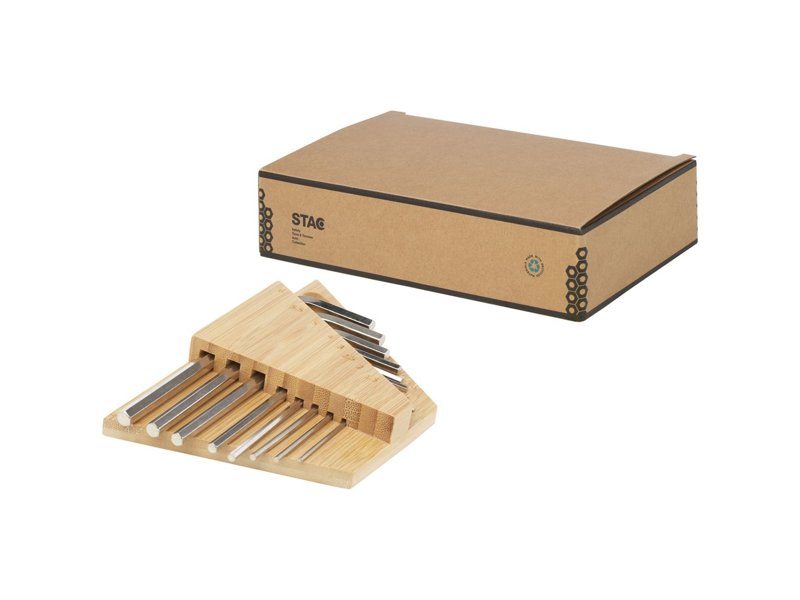 Allen gereedschapsset met inbussleutel van bamboe