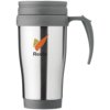 Handige thermosbeker met handvat, snel met eigen logo leverbaar Handige thermosbeker met handvat, snel met eigen logo leverbaar