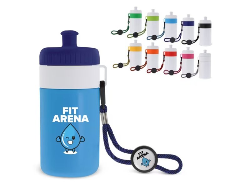 Bidon met rand en koord 500ml Bidon met rand en koord 500ml