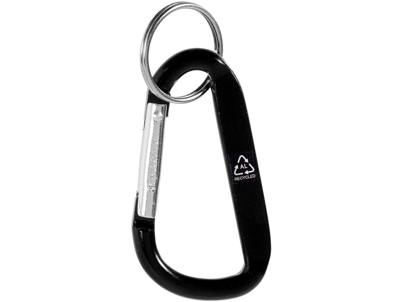 Timor sleutelhanger van gerecycled aluminium met karabijnhaak Timor sleutelhanger van gerecycled aluminium met karabijnhaak
