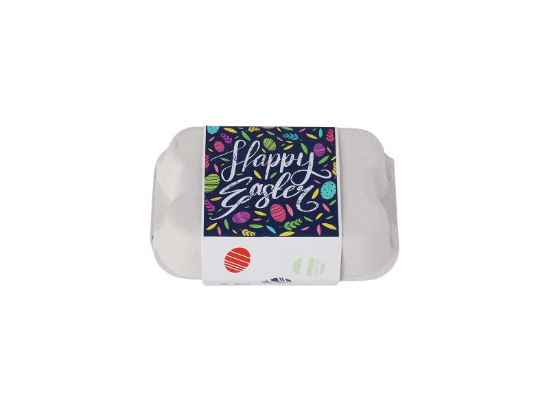 Eierdoosje met 6 paaseitjes