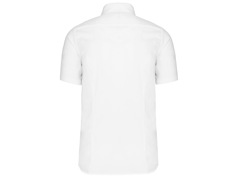 Kariban Heren stretch overhemd korte mouwen