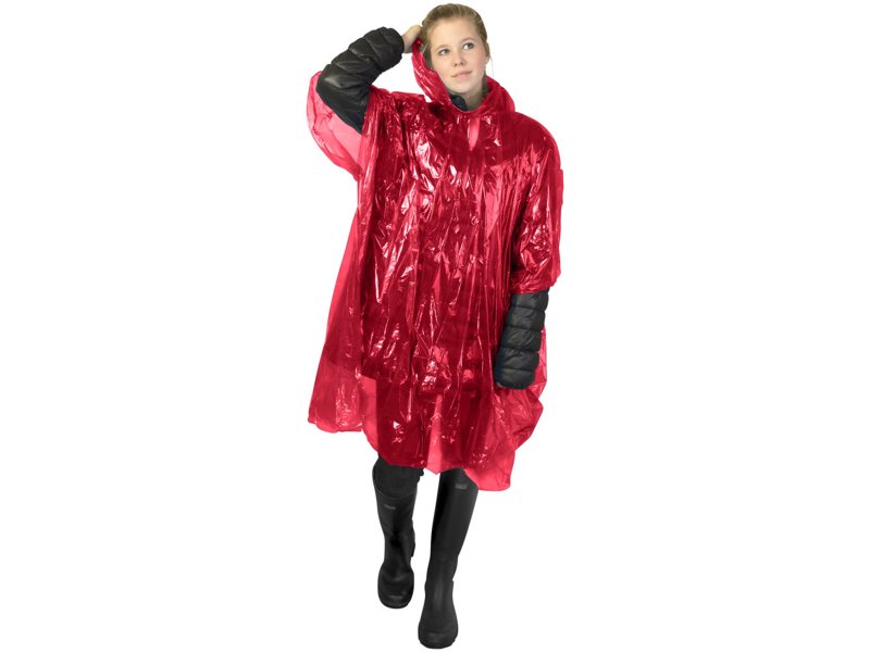 Ontdek de Mayan wegwerp poncho, gemaakt van gerecycled plastic | Totziens Promotions