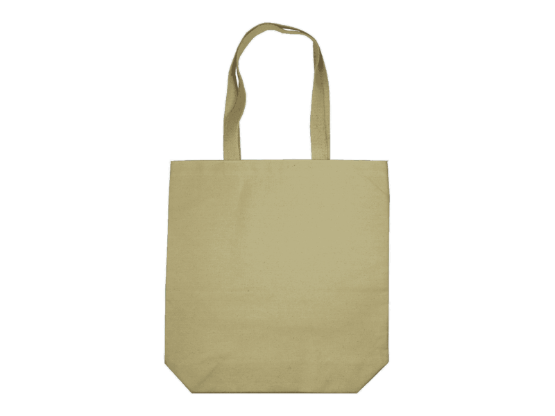 Katoenen tas met lange hengsels en bodem - Katoenen tas met lange hengsels en bodem -