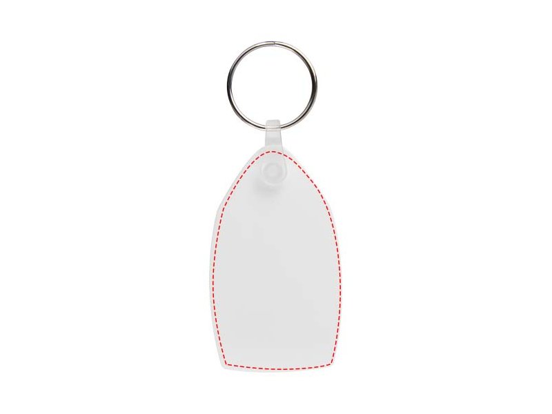 Tait rechthoekige gerecyclede sleutelhanger