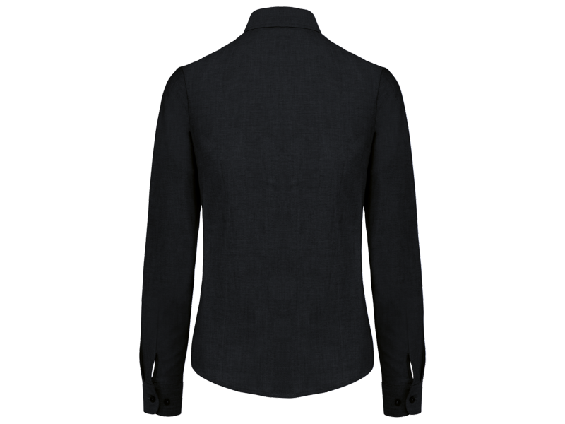 Kariban Dames oxford blouse lange mouwen