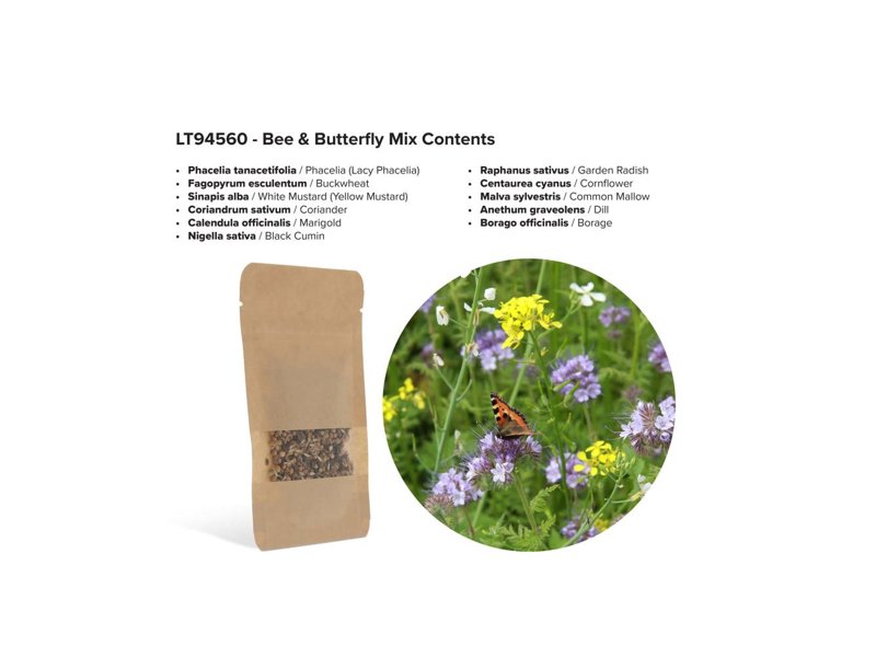 Bloemenzaad vlinder en bijen 4 gram