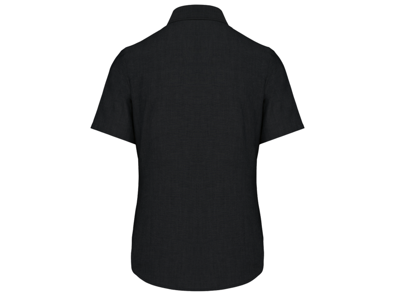 Kariban Dames oxford blouse korte mouwen