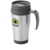 Handige thermosbeker met handvat, snel met eigen logo leverbaar