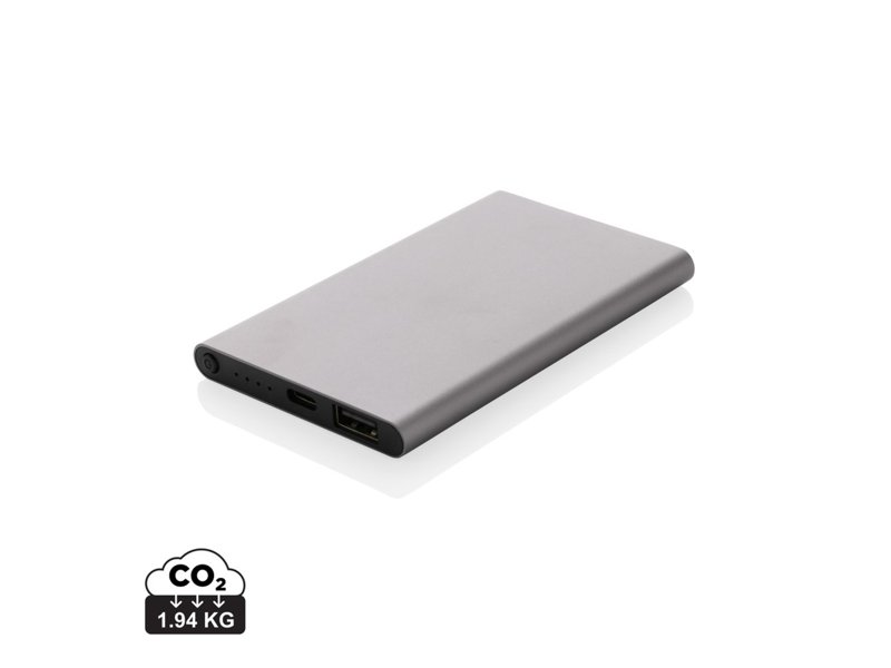 RCS gerecycled plastic/alu 4000 mah powerbank met type C