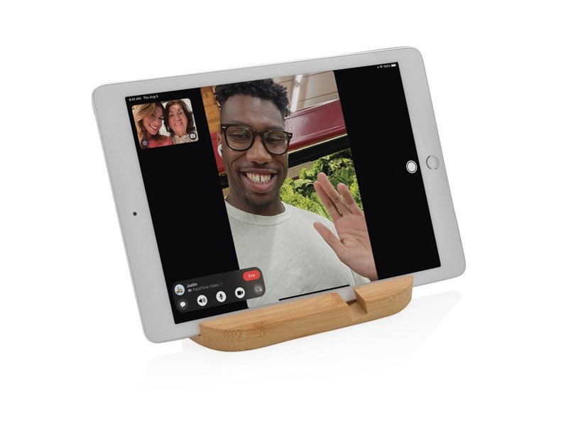 Bamboe tablet en telefoon stand Bamboe tablet en telefoon stand