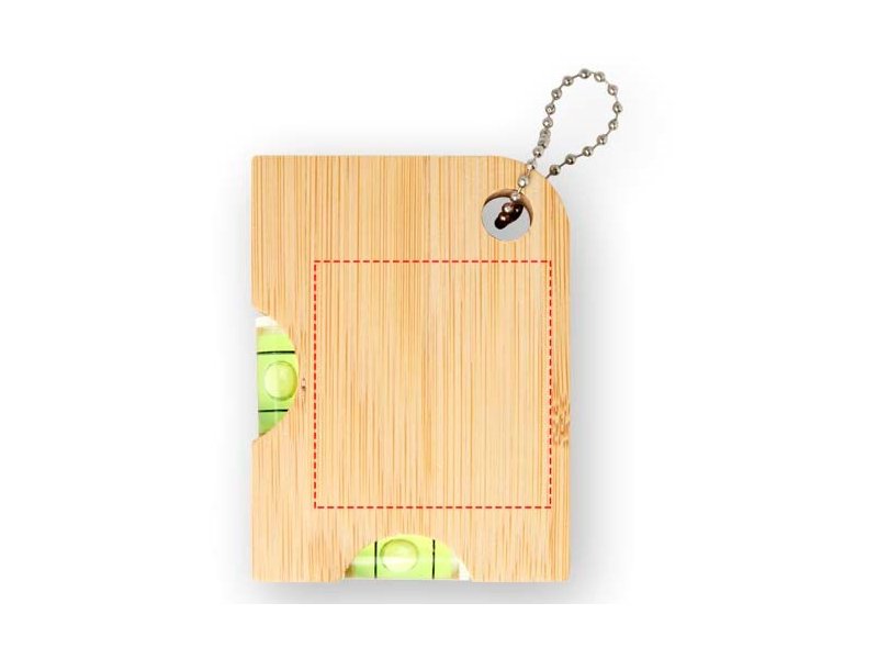 Levo flesopener van bamboe met waterpas 