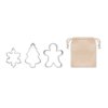 Set kerstkoekjes-uitstekers
