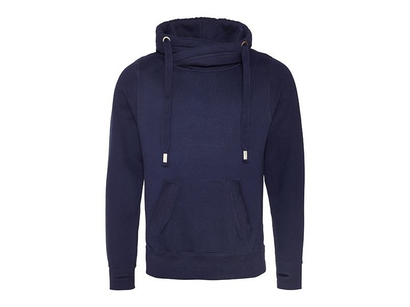 Just Hoods - Cross Neck Hoodie Just Hoods - Cross Neck Hoodie