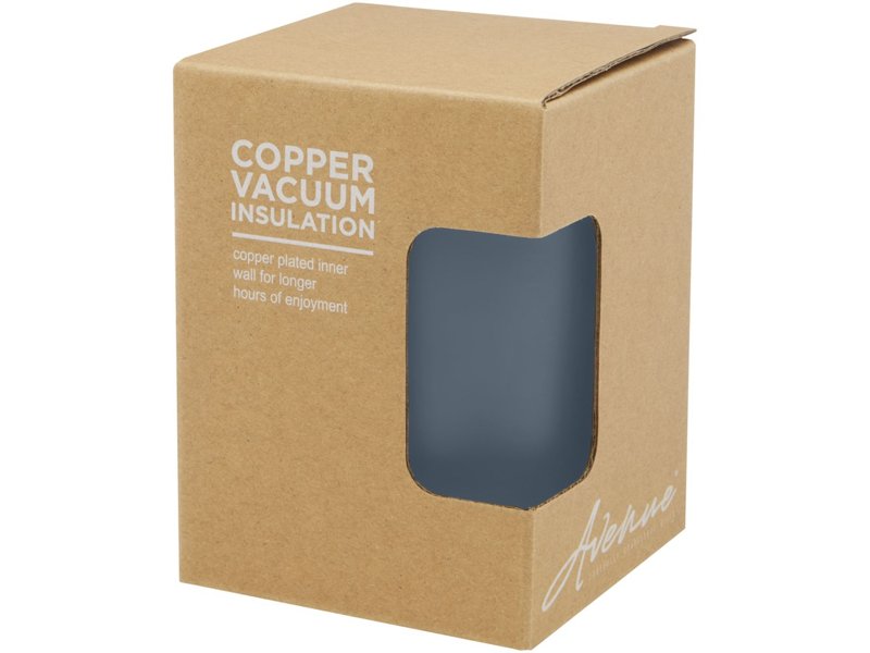 Lagan koperen vacuüm geïsoleerde roestvrijstalen beker van 300 ml met bamboe deksel Lagan koperen vacuüm geïsoleerde roestvrijstalen beker van 300 ml met bamboe deksel