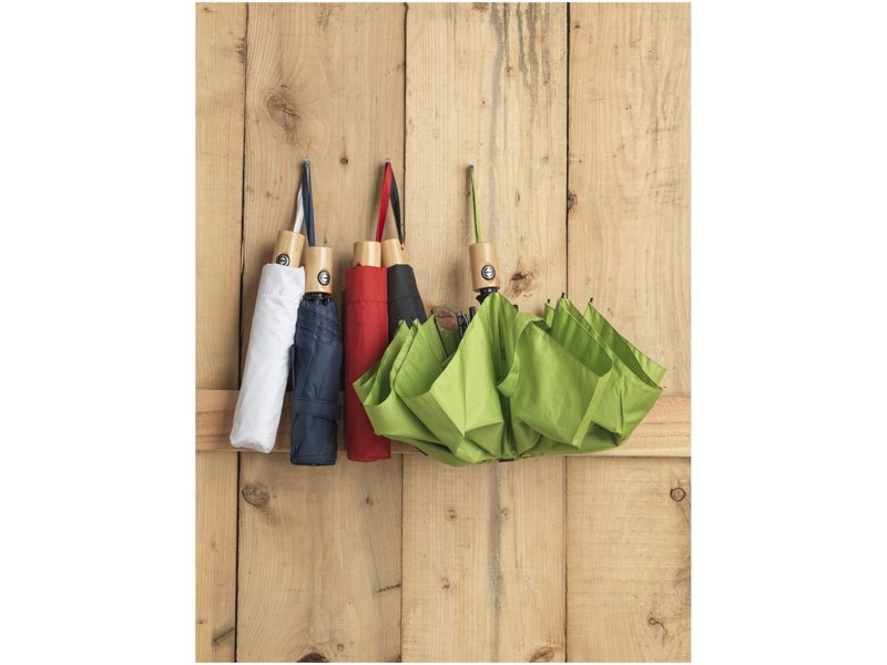 Bo 21” opvouwbare automatische gerecyclede PET paraplu Bo 21” opvouwbare automatische gerecyclede PET paraplu