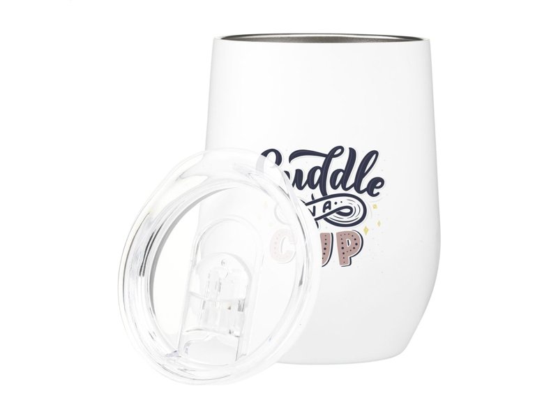 Huevo RCS Recycled Steel Cup 350 ml thermobeker Huevo RCS Recycled Steel Cup 350 ml thermobeker