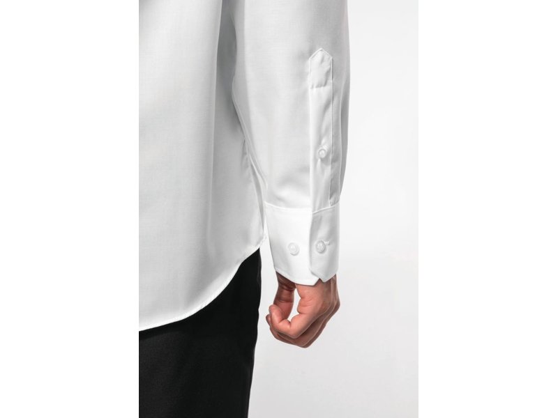 Kariban Heren non-iron overhemd lange mouwen