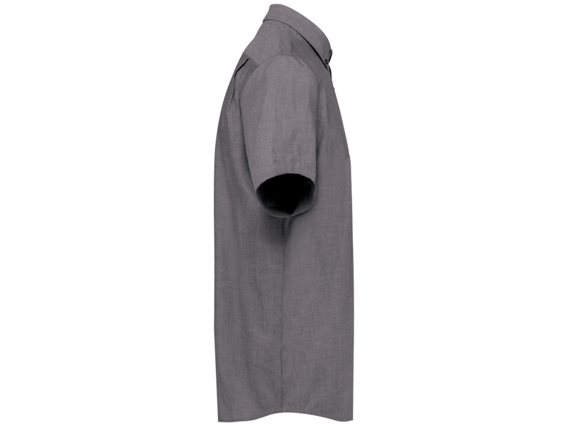 Kariban Heren oxford overhemd korte mouwen