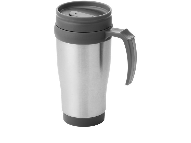 Handige thermosbeker met handvat, snel met eigen logo leverbaar Handige thermosbeker met handvat, snel met eigen logo leverbaar